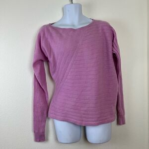 Saks Fifth Avenue cashmere Boat neck Women sweater size L